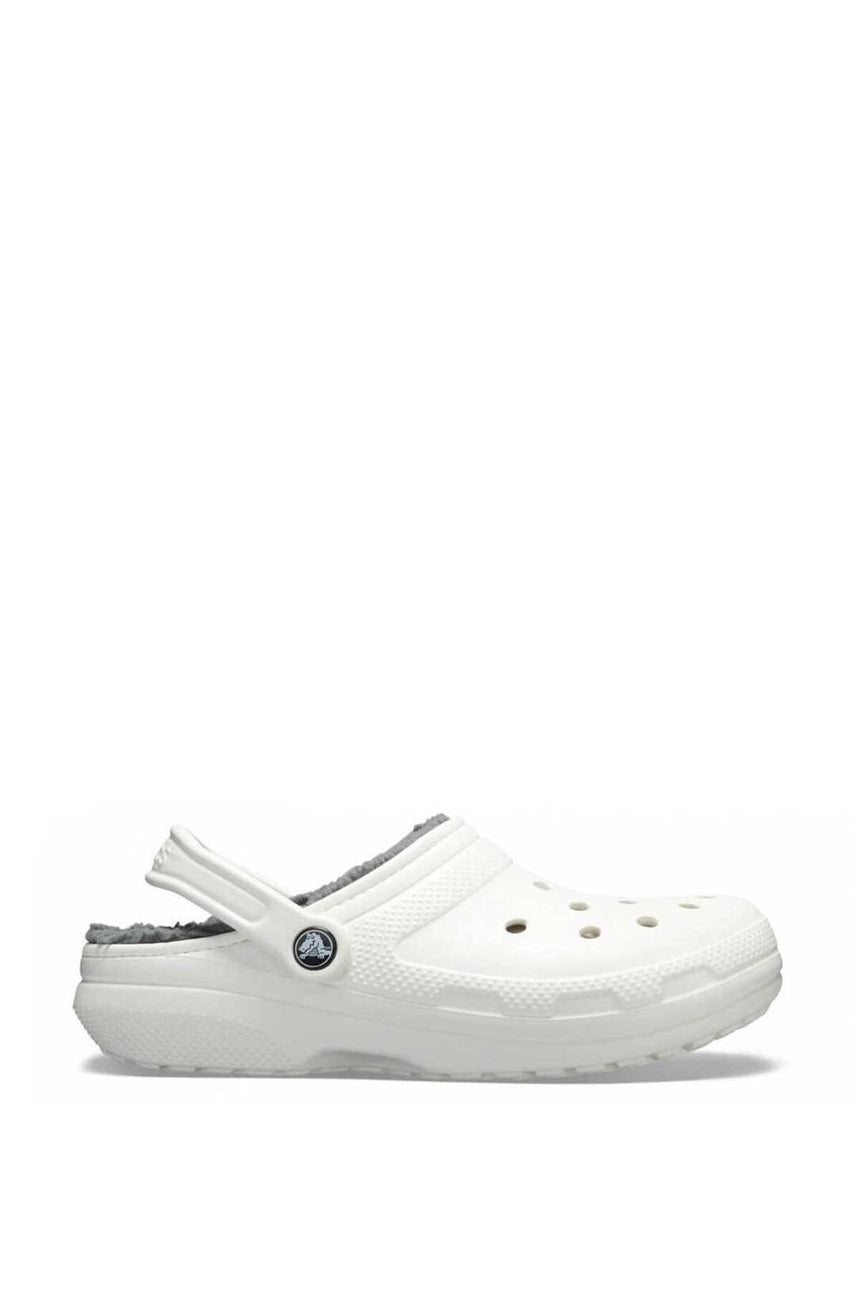 Crocs Classic Lined Clog Erkek Terlik White/Grey