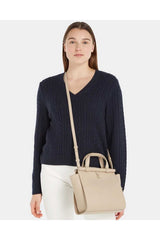 Tommy Hilfiger Handbags Small Tote El Ve Omuz Çantası Beige