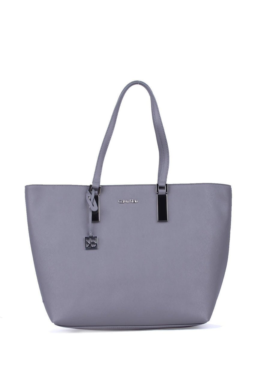Calvin Klein Scarlett Shopper Tote Kadın Omuz Çantası Grey / Black
