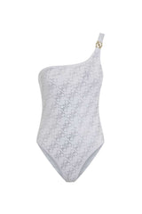 Guess One Piece Beachwr Kadın Mayo Pure White