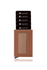 Cengiz Pakel Mekanik Kart Yuvalı Portföy Taba - Bej