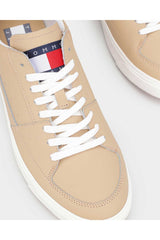 Tommy Hilfiger Vulcanized Leather Sneaker Beige