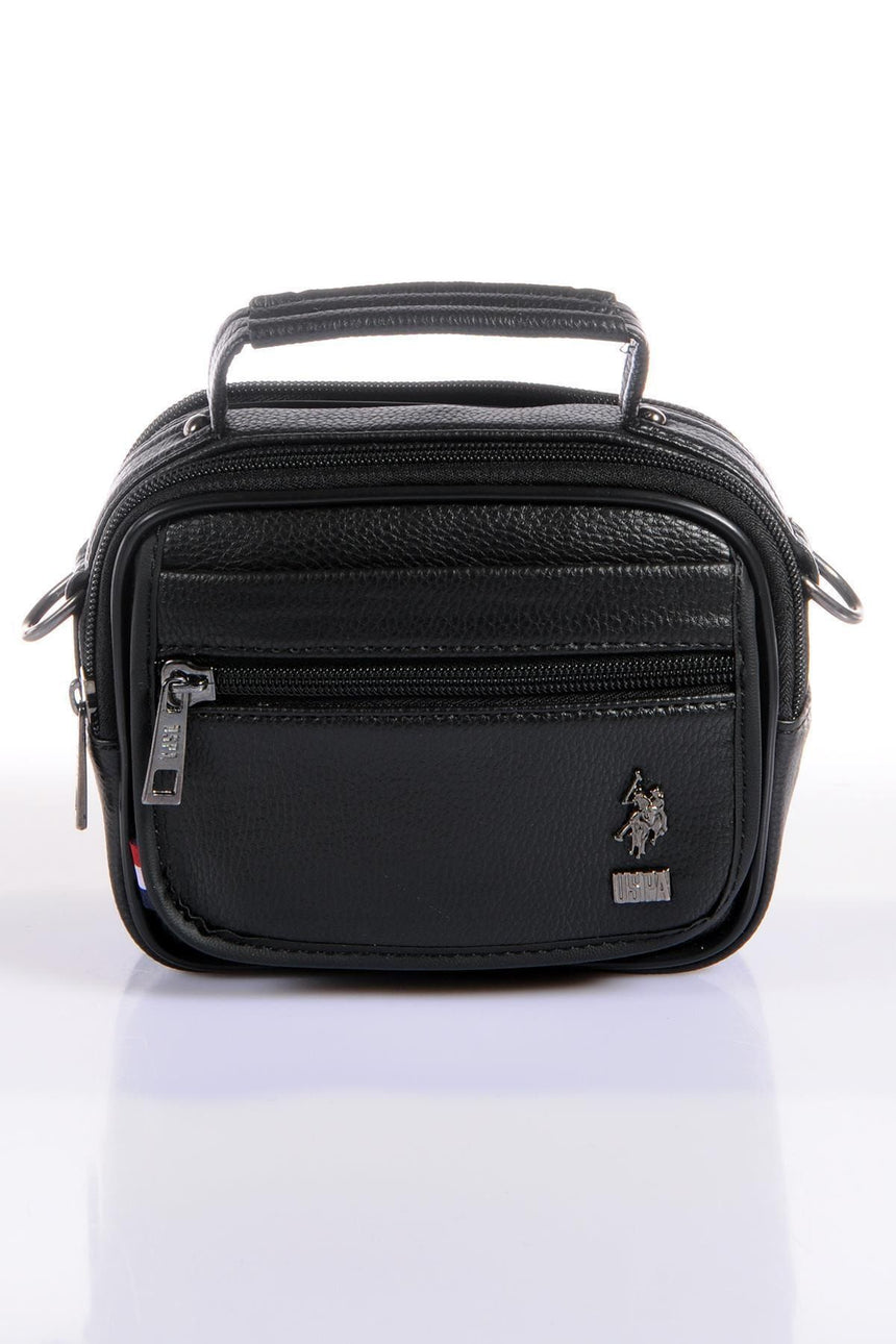 Us Polo Assn Metal Logolu Çapraz Askılı Çanta Siyah