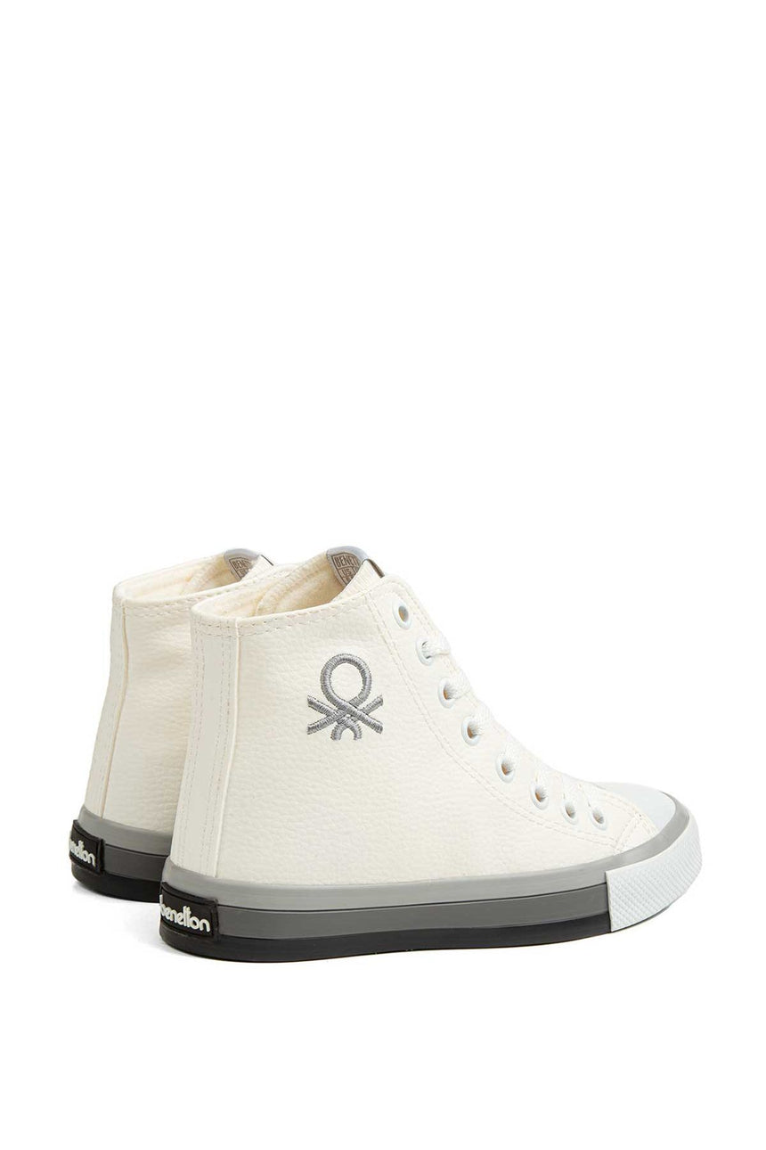 Benetton Kadın Sneaker Beyaz - Gri