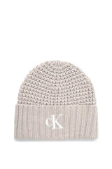 Calvin Klein Beanie Kadın Bere Eggshell