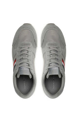 Tommy Hilfiger Runner Evo Mix Erkek Sneakers Grey