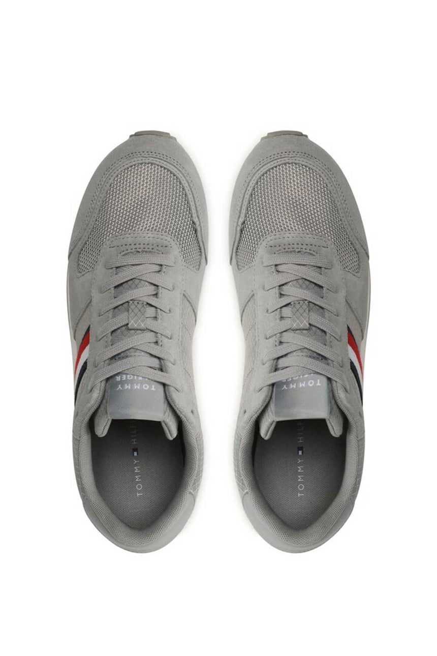 Tommy Hilfiger Runner Evo Mix Erkek Sneakers Grey