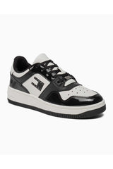 Tommy Hilfiger Retro Basket Patent Sneakers Black/Ivory
