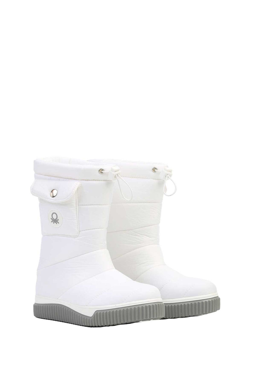 Benetton Kadın Bot Beyaz