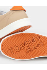 Tommy Hilfiger Vulcanized Leather Sneaker Beige