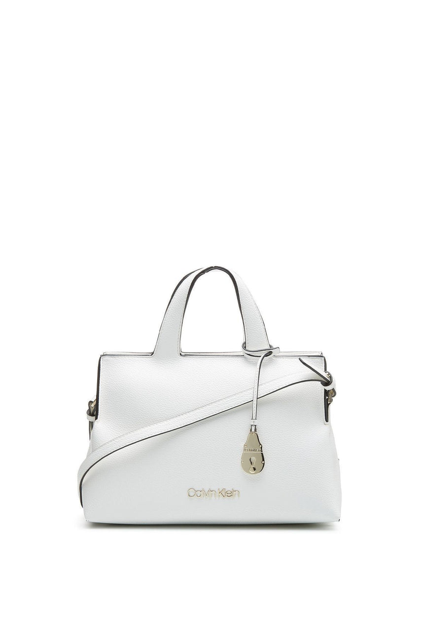 Calvin Klein Neat Tote Md Kadın El Çantası White