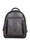 Benetton Çift Fermuar Detaylı Kadın Sırt Çantası Platin - Siyah