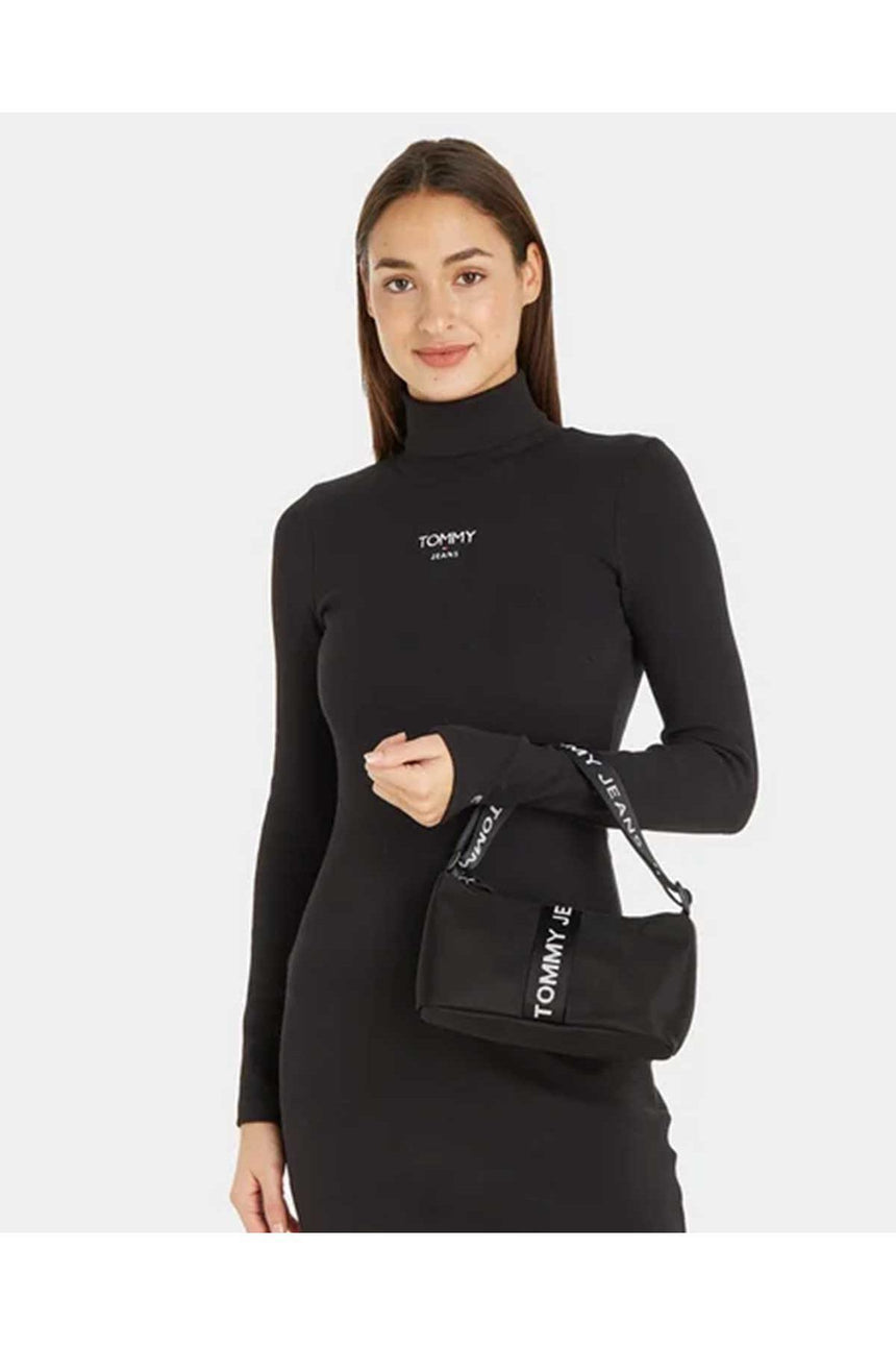 Tommy Hilfiger Essentials Shoulder Bag Omuz Çantası Black