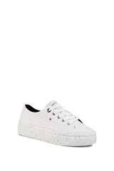 Tommy Hilfiger Glitter Flatform Sneaker Kadın Ayakkabı White