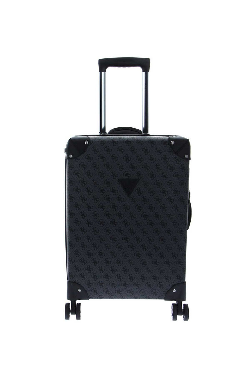 Guess Terrace 8 In 8-Wheele Kabin Boy Sert Valiz Coal Logo