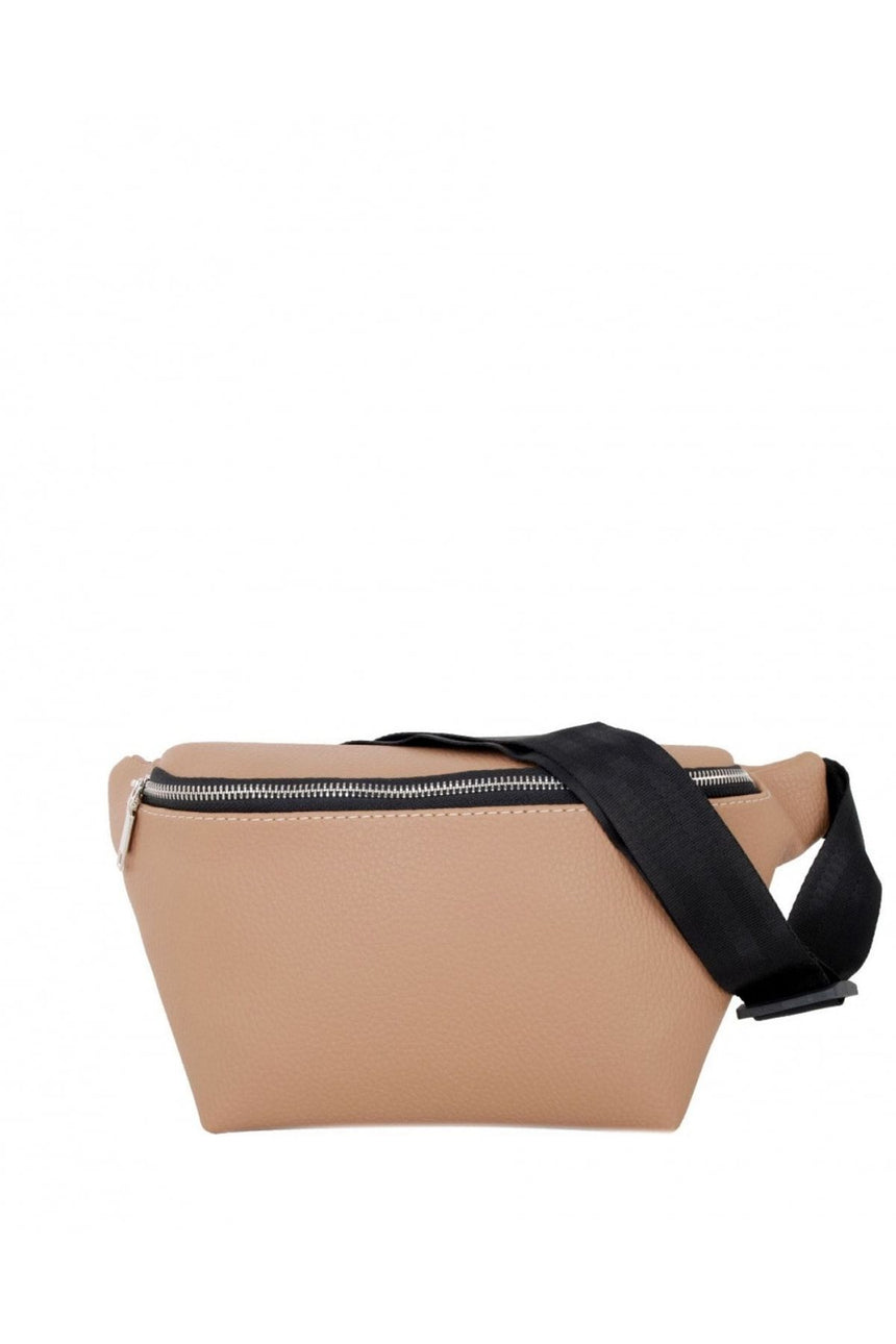 Jacquline Tek Bölmeli Kadın Bel Çantası Vizon