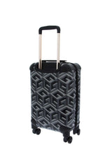 Guess Wilder 18 In 8-Wheel Kabin Boy Valiz Black Logo