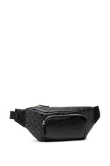 Calvin Klein Monogram Trimmed Erkek Bel Çantası Black Mono Mix