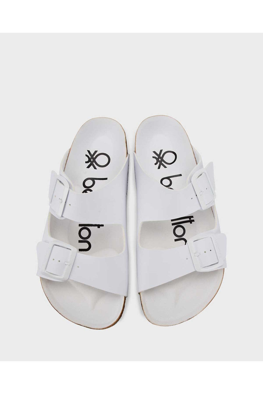 Benetton Kadın Sandalet Beyaz