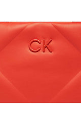 Calvin Klein Re-Lock Quilt Tote Mini Omuz Çantası Orange