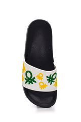 Benetton Kadın Terlik Siyah - Beyaz