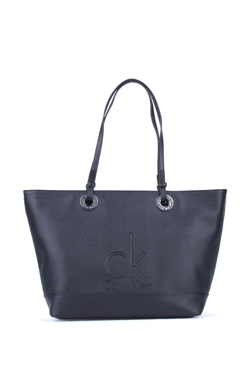 Calvin Klein Mel Medium Ew Tote Kadın El Çantası Black