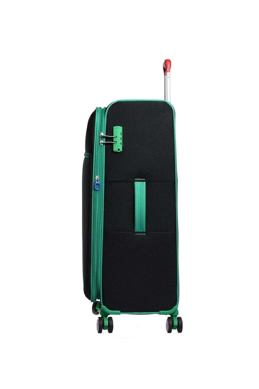 Benetton Büyük Boy 70 Cm Kumaş Valiz Siyah