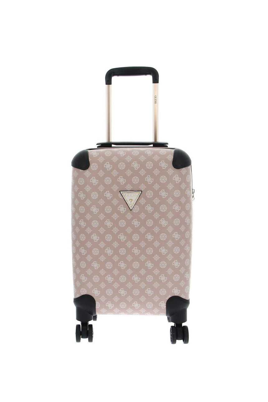 Guess Wilder 18 In 8-Wheel Kabin Boy Valiz Espresso Logo