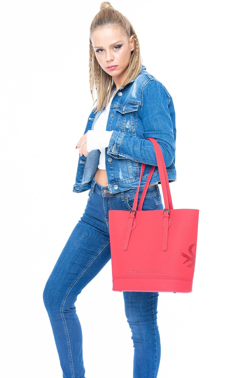 Benetton Standart Kadın Kol Çantası Kırmızı