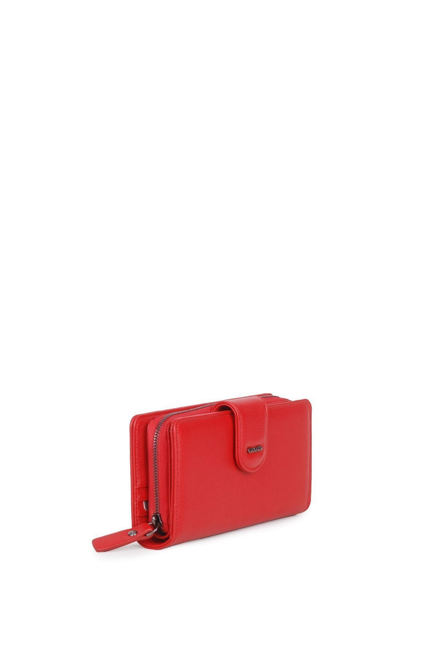 Grande 3 Blok Kadın El Portföyü Kırmızı