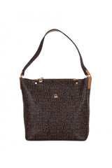 Benetton Mono Yüzey Kadın Kol Çantası Kahve - Hardal