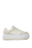 Calvin Klein Bold Flatform Low Lace Up Sneakers Beige