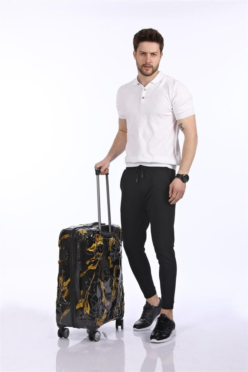 ÇÇS Kuru Kafa 75 cm Büyük Boy Valiz Siyah