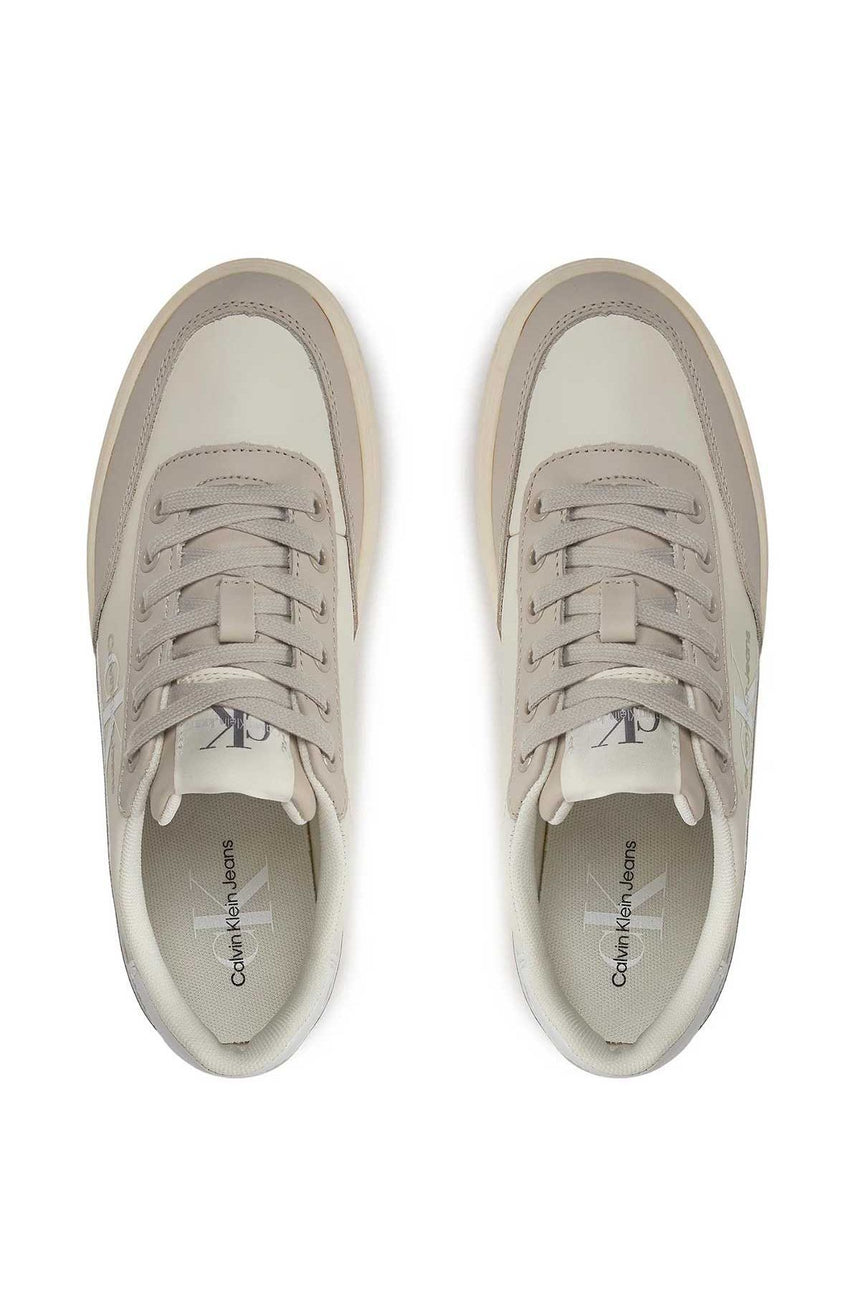 Calvin Klein Classic Cupsole Low Lace Up Sneakers Beige