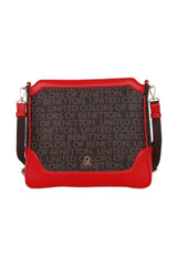 Benetton Mono Çapraz Askılı Kadın Çantası Kahve - Kırmızı