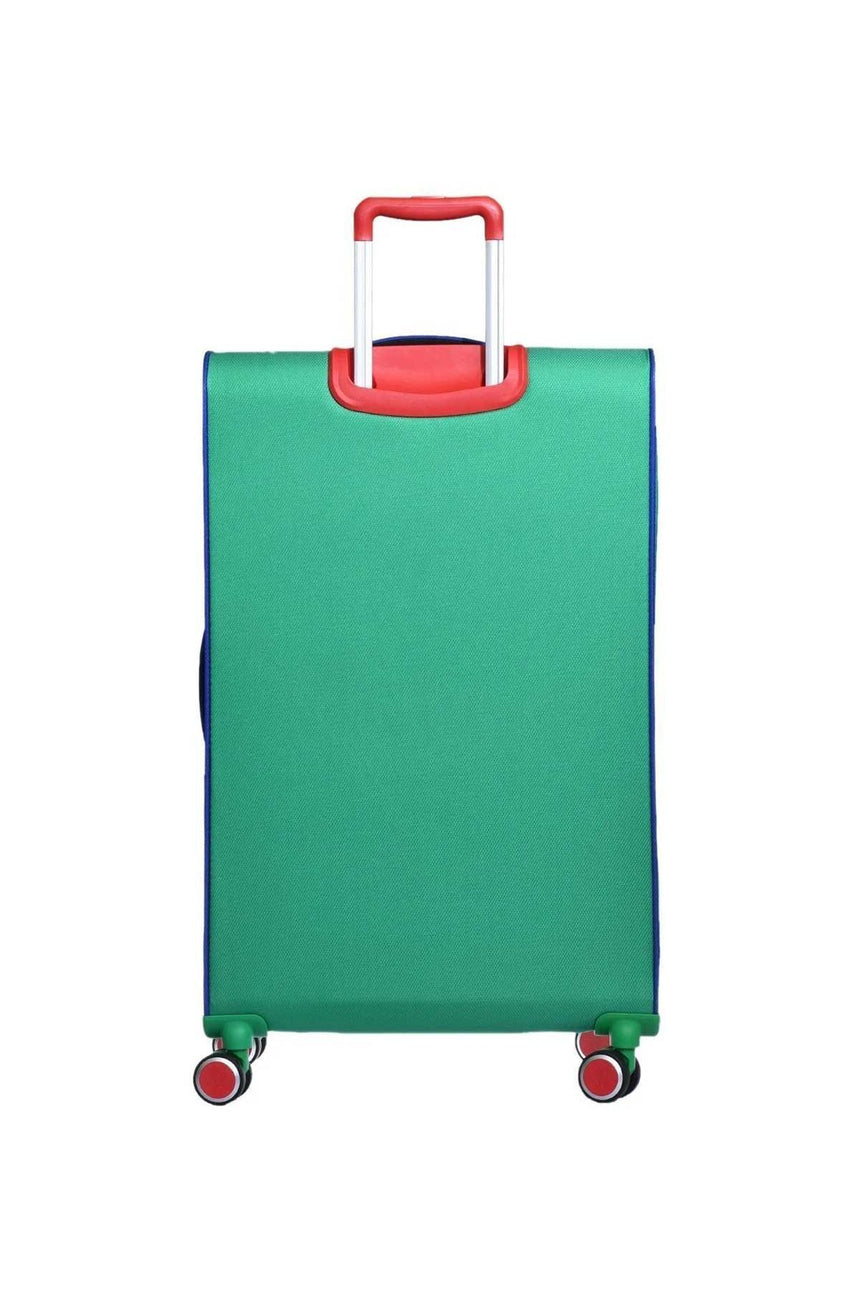 Benetton Orta Boy 60 Cm Kumaş Valiz Yeşil