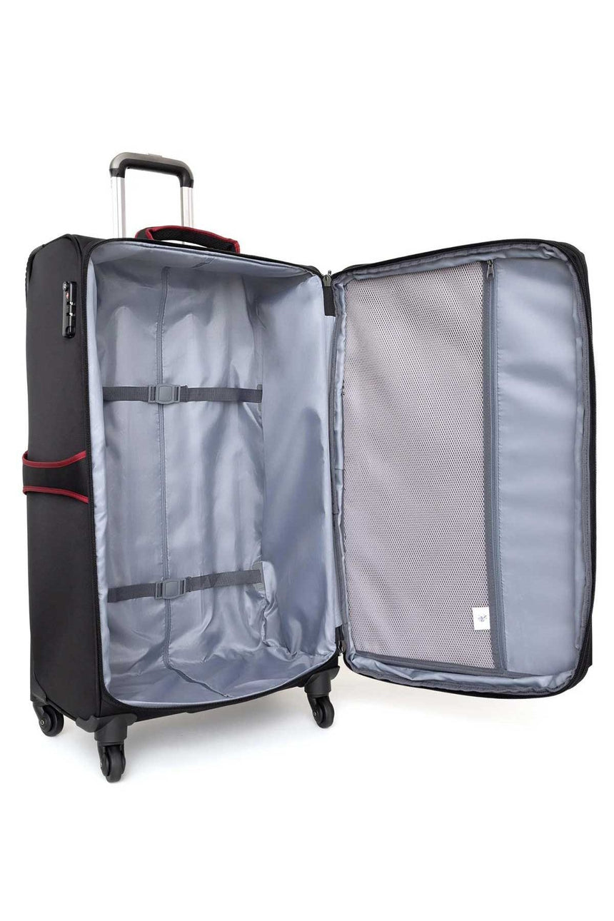 Us Polo Kumaş Büyük Boy Valiz Siyah