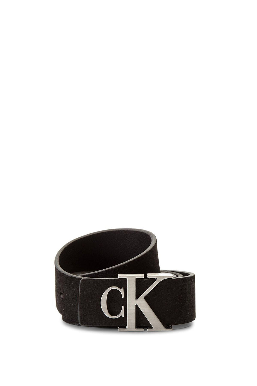 Calvin Klein J Monogram Leather 95 cm Kadın Kemer Black