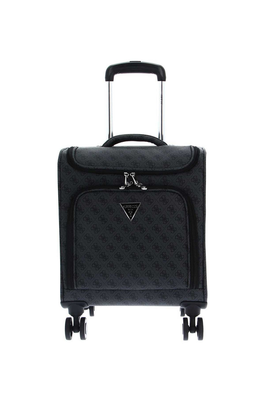 Guess Divvy Wheeeled Travel Kabin Boy Valiz Coal Logo