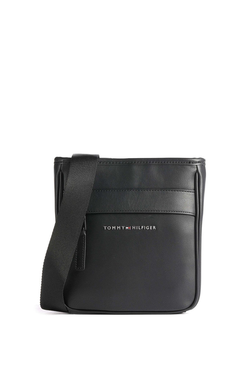 Tommy Hilfiger Elevated Pu Mini Çapraz Askılı Erkek Çantası Black