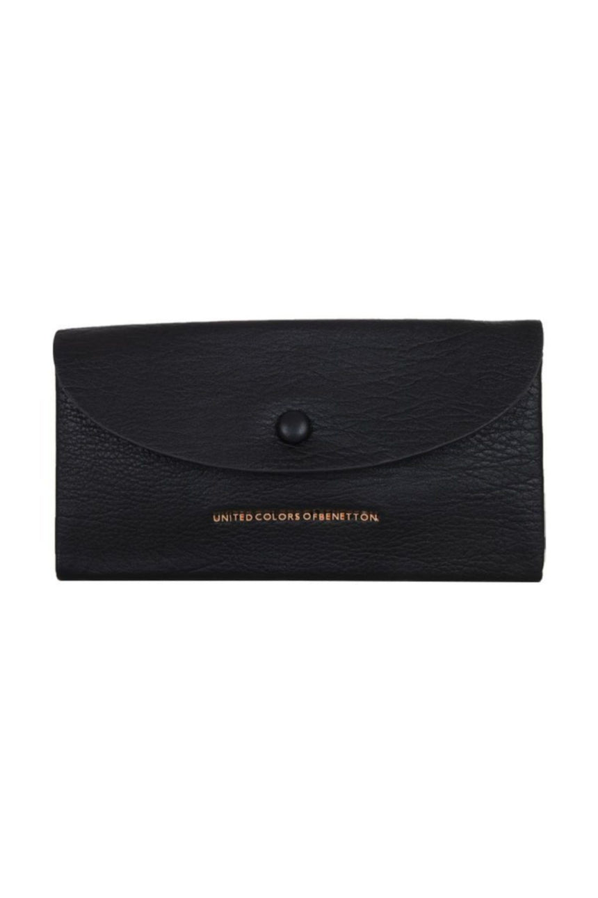 Benetton Vintage Medium Kadın Cüzdanı Siyah