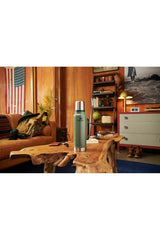 Stanley Efsane Klasik Seri-1 Litre Vakumlu Çelik Termos Hammertone Green