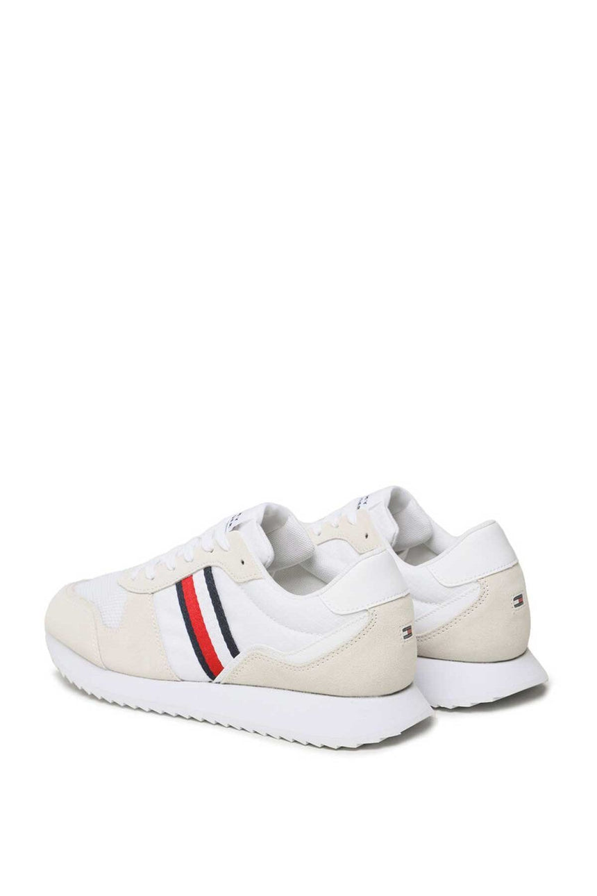 Tommy Hilfiger Runner Evo Mix Erkek Sneakers White