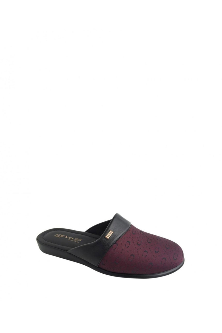 Ceyo Rhombus Terlik Bordo