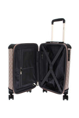 Guess Wilder 18 In 8-Wheel Kabin Boy Valiz Espresso Logo