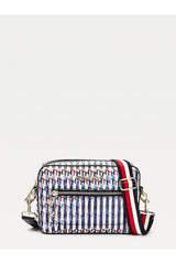 Tommy Hilfiger Iconik Tommy Camera Bag Kadın Omuz Çantası Blue Ink Monogram