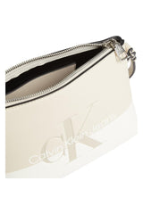 Calvin Klein Camera Pouch Bags Çapraz Askılı Kadın Çantası Tuscan Beige / White