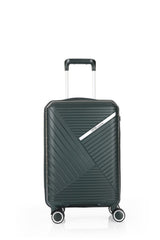 ÇÇS Diagonol Çizgili 65 cm Orta Boy Valiz Koyu Yeşil