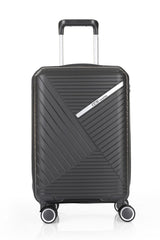 ÇÇS Diagonol Çizgili 75 cm Büyük Boy Valiz Antrasit