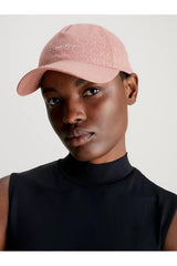 Calvin Klein Monogram Baskılı Şapka Ash Rose Mono